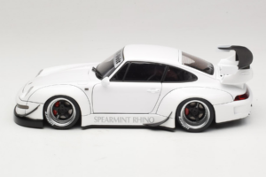 Porsche 911 993 RWB Balts Gun Grey Wheels AUTOart 1:18 78150 Kompozīts — attēls 4 no 8