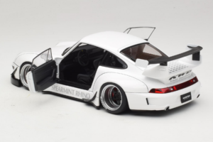 Porsche 911 993 RWB Balts Gun Grey Wheels AUTOart 1:18 78150 Kompozīts — attēls 5 no 8