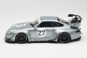 Porsche 911 993 RWB Yuiitsumuni Sudrabs GT Spirit 1:18 GT522 Sveķi — attēls 3 no 6