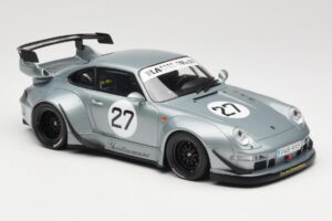 Porsche 911 993 RWB Yuiitsumuni Sudrabs GT Spirit 1:18 GT522 Sveķi — attēls 4 no 6
