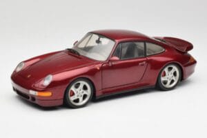 Porsche 911 993 Turbo Arena Sarkans Metāliski UT Models 1:18 27811 Metāls