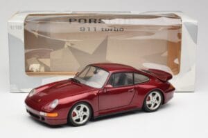 Porsche 911 993 Turbo Arena Sarkans Metāliski UT Models 1:18 27811 Metāls — attēls 8 no 8