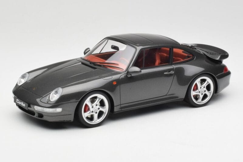 Porsche 911 993 Turbo Pelēks GT Spirit 1:18 GT051 Sveķi