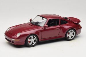 Porsche 911 993 Turbo Sarkans Anson 1:18 30320-W Metāls