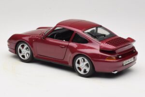 Porsche 911 993 Turbo Sarkans Anson 1:18 30320-W Metāls — attēls 7 no 8