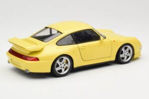 Porsche 911 993 Turbo S Dzeltens UT Models 1:18 27836 Metāls — attēls 3 no 8