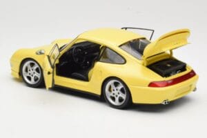 Porsche 911 993 Turbo S Dzeltens UT Models 1:18 27836 Metāls — attēls 5 no 8