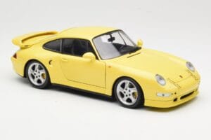 Porsche 911 993 Turbo S Dzeltens UT Models 1:18 27836 Metāls — attēls 6 no 8