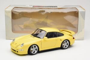 Porsche 911 993 Turbo S Dzeltens UT Models 1:18 27836 Metāls — attēls 8 no 8