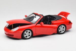Porsche 911 996 Kabriolets Sarkans Gate 1:18 1051 Metāls — attēls 2 no 8