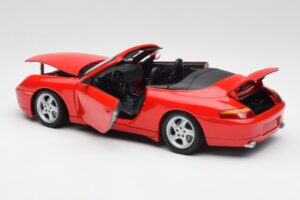 Porsche 911 996 Kabriolets Sarkans Gate 1:18 1051 Metāls — attēls 5 no 8