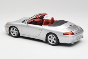 Porsche 911 996 Kabriolets Sudrabs Gate 1:18 1052 Metāls — attēls 7 no 8