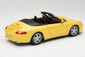 Porsche 911 996 Kabriolets Speed Dzeltens UT Models 1:18 27906 Metāls — attēls 3 no 8