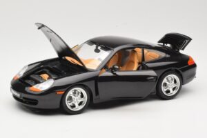 Porsche 911 996 Carrera Melns Bburago 1:18 3385-M2 Metāls — attēls 2 no 8