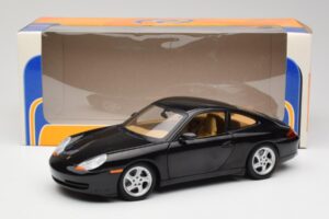Porsche 911 996 Carrera Melns Gate 1:18 1043 Metāls — attēls 8 no 8