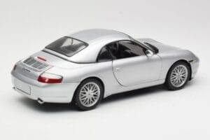 Porsche 911 996 Carrera Kabriolets Sudrabs Hot Wheels 1:18 213595 Metāls — attēls 3 no 8