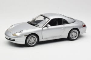 Porsche 911 996 Carrera Kabriolets Sudrabs Hot Wheels 1:18 213595 Metāls