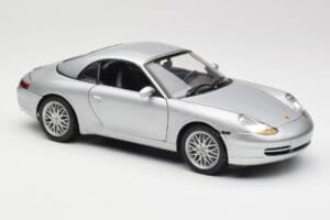 Porsche 911 996 Carrera Kabriolets Sudrabs Hot Wheels 1:18 213595 Metāls — attēls 6 no 8