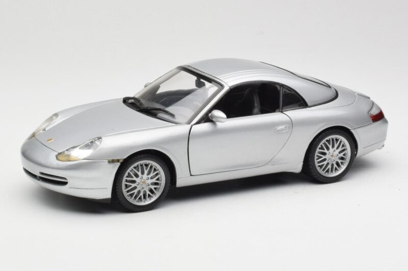Porsche 911 996 Carrera Kabriolets Sudrabs Hot Wheels 1:18 213595 Metāls