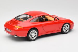 Porsche 911 996 Carrera Sarkans Bburago 1:18 3385 Metāls — attēls 3 no 8