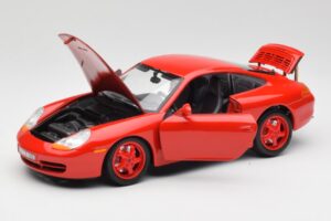 Porsche 911 996 Carrera Sarkans Ierobežots Izdevums Bburago 1:18 3385-M1 Metāls — attēls 2 no 8