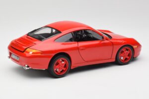 Porsche 911 996 Carrera Sarkans Ierobežots Izdevums Bburago 1:18 3385-M1 Metāls — attēls 3 no 8