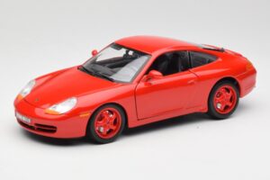Porsche 911 996 Carrera Sarkans Ierobežots Izdevums Bburago 1:18 3385-M1 Metāls