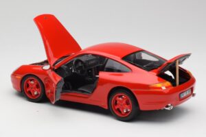 Porsche 911 996 Carrera Sarkans Ierobežots Izdevums Bburago 1:18 3385-M1 Metāls — attēls 5 no 8