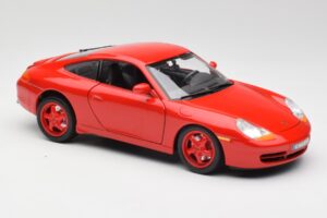 Porsche 911 996 Carrera Sarkans Ierobežots Izdevums Bburago 1:18 3385-M1 Metāls — attēls 6 no 8