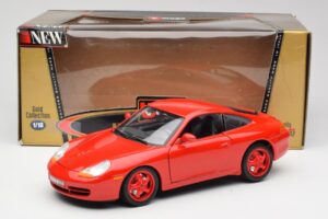 Porsche 911 996 Carrera Sarkans Ierobežots Izdevums Bburago 1:18 3385-M1 Metāls — attēls 8 no 8
