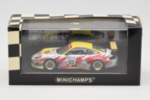 Porsche 911 996 GT3 Cup #93 L. Luhr / G. Maassen / E. Collard 24 Hours of Le Mans 2003 Minichamps 1:43 S5527 Metāls — attēls 4 no 4