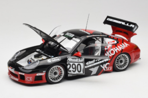 Porsche 911 996 GT3 RS #290 N. Bartels / H. Jacksties / F. Lorenzo Yokohama 24 Hours of Nurburgring 2003 AUTOart 1:18 80372 M — attēls 2 no 8