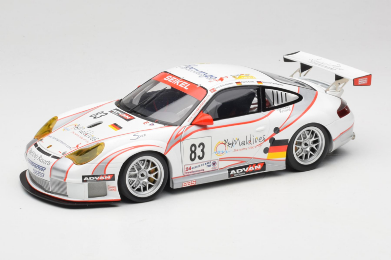 Porsche 911 996 GT3 RSR #83 P. Ehret / C. Ried / C. Menzel 24 Hours of Le Mans 2006 Minichamps 1:18 PORSCHE004 Metāls