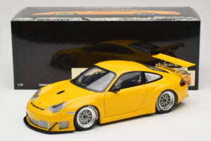 Porsche 911 996 GT3 RSR Yello ALMS 2004 Minichamps 1:18 100046401 Metāls — attēls 8 no 8