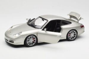 Porsche 911 996 GT3 Sudrabs Hot Wheels 1:18 C2590 Metāls — attēls 2 no 8