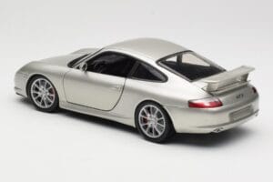Porsche 911 996 GT3 Sudrabs Hot Wheels 1:18 C2590 Metāls — attēls 7 no 8