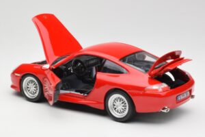 Porsche 911 996 GT3 Strasse Sarkans Bburago 1:18 30395 Metāls — attēls 5 no 8