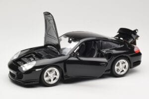 Porsche 911 996 Turbo Melns Bburago 1:18 3367 Metāls — attēls 2 no 8