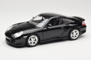 Porsche 911 996 Turbo Melns Bburago 1:18 18-12030 Metāls