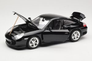 Porsche 911 996 Turbo Melns Bburago 1:18 18-12030 Metāls — attēls 2 no 8