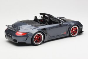 Porsche 911 997 Kabriolets Liberty Walk Pelēks GT Spirit 1:18 GT463 Sveķi — attēls 2 no 6