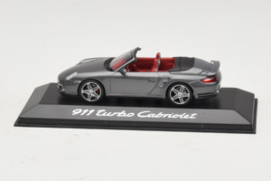 Porsche 911 997 Turbo Cabriolet Grey Metallic Minichamps 1:43 WAP02015216 Metāls
