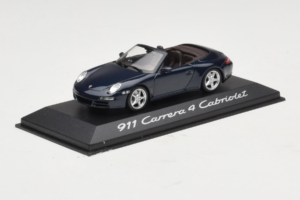 Porsche 911 997 Carrera 4 Kabriolets Tumši Zils Minichamps 1:43 WAP02015216-P1 Metāls — attēls 2 no 4
