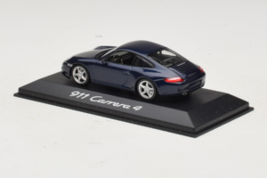 Porsche 911 997 Carrera 4 Dark Blue Metallic Minichamps 1:43 WAP02010016 Metāls — attēls 2 no 3