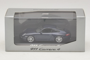 Porsche 911 997 Carrera 4 Dark Blue Metallic Minichamps 1:43 WAP02010016 Metāls — attēls 3 no 3