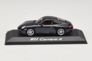 Porsche 911 997 Carrera 4 Dark Blue Metallic Minichamps 1:43 WAP02001518 Metāls