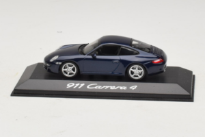 Porsche 911 997 Carrera 4 Dark Blue Metallic Minichamps 1:43 WAP02010016 Metāls