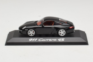 Porsche 911 997 Carrera 4S Melns Minichamps 1:43 WAP02010116 Metāls