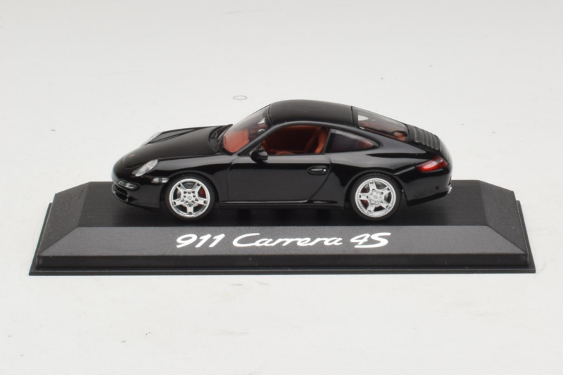 Porsche 911 997 Carrera 4S Melns Minichamps 1:43 WAP02010116 Metāls