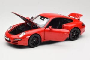 Porsche 911 997 Carrera 4S Sarkans Norev 1:18 187510 Metāls — attēls 2 no 8